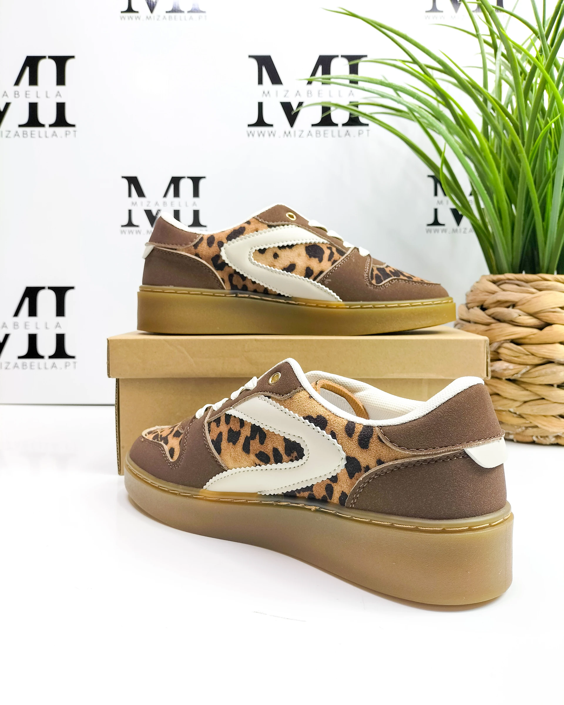 Tênis marrons com estampa animal tamanho 40 – photo 10